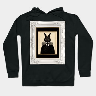 Edward Gorey-inspired Rabbit Portrait Hoodie